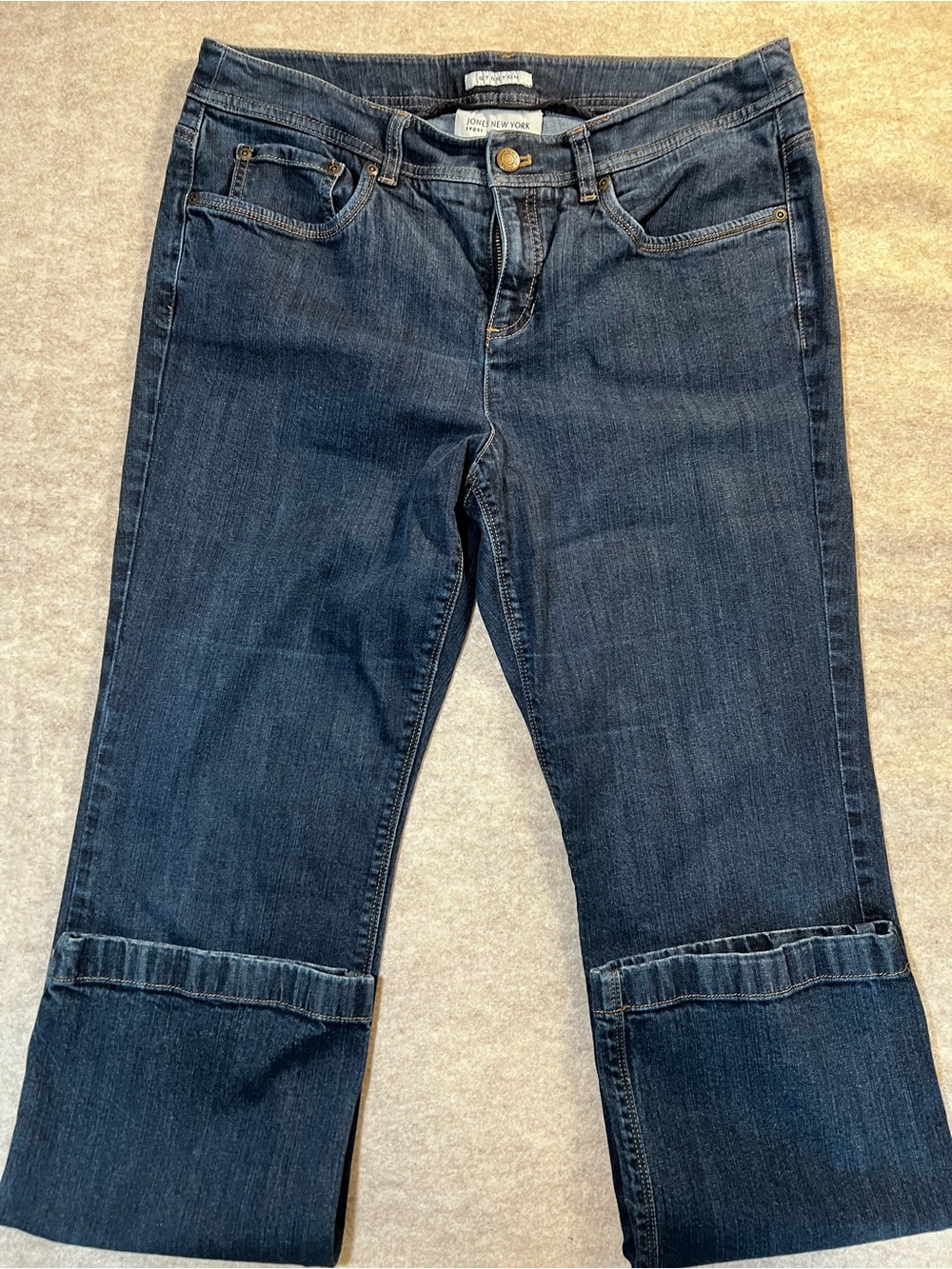 Jones New York Dark Blue Bootcut Jeans